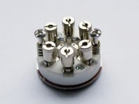 Bloco de Ligação Grande 6P c/ Suporte Inóx