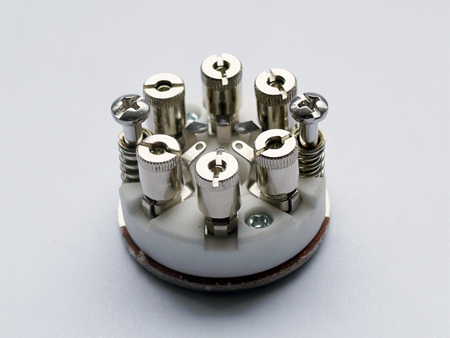 Bloco de Ligação Grande 6P c/ Suporte Inóx