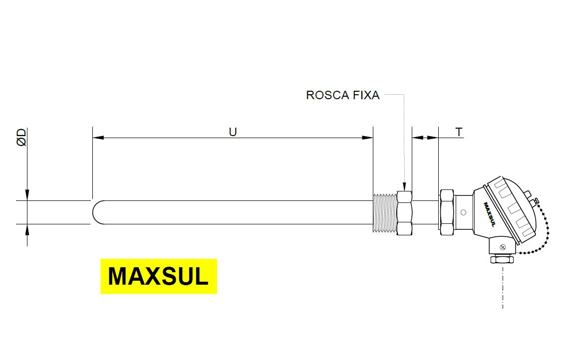 Termoresistência PT-100 Série TRE007